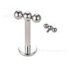 Crown Cow ASTM F-136 Série Bola de Titânio Lip Nail Ear Nail Tongue Nail Ear Bone Nail Titanium Alloy Factory Outlet