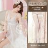 Lingerie Sexy Europeia e Americana, Vestido Chemise de Renda com Recortes Plus Size, Roupa Transparente, Camisola Reveladora de Renda, Atacado Latino