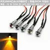 Luz indicadora de LED de cabeça convexa metálica 6MM, flash único, luz luminosa, luz de energia piscante automática, luz para montagem em veículo 6V12V24V