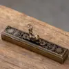 Incensário Ruyi Golden Cudgel para Uso Doméstico, Porta Incenso Interno, Caixa de Incenso, Porta Incenso de Palito, Queimador de Aromaterapia Estilo Antigo