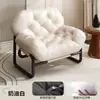 Sofá perezoso para uso doméstico en la sala de estar, sillón individual para espacios pequeños, silla de ocio para siestas, dormitorio, balcón, silla de estilo vintage