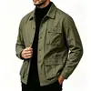 Comercio Exterior Transfronterizo Wholesale Otoño Nuevo Chaqueta para Hombre Tallas Grandes Solapa Multibolsillos Moderna Versátil Chaqueta de Trabajo Hombre