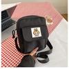 Bolsa Transversal de Ombro Cor Clara Outono e Inverno Feminina 2024 Nova Grande Capacidade Pequena Fresca Casual Estilo Coreano Bolsa Camar