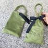 Bolsillo de Terciopelo Lisi en stock Bolso de Mano de Terciopelo Verde Oscuro Empaque de Regalo Cosmético Instrumento de Belleza Bolsa de Terciopelo