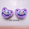 Accesorios de Resina de Dibujos Animados Brillantes Joyería Chupete Animal DIY Gel de Crema Funda para Teléfono Móvil Pasador Cuerda para el Cabello Parche de Papelería