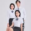 Camisa de Verano de Manga Corta Azul Claro Unisex Negocios Slim-fit Algodón Profesional Vestido Ropa de Trabajo LOGO Bordado