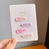 Celebridad de Internet Estrella de Ins Pinza para el Cabello Bebé Linda Pinza para Mechones Sueltos tamaño pequeño Pinza BB Colorida Corazón de Niña Pinza Lateral Accesorios para el Cabello