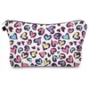 Bolsa de cosméticos impermeable de venta caliente, diseño abstracto, para guardar a mano, bolsa de aseo, estampado de flores, bolsa de viaje portátil perezosa