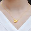 Collar de cisne chapado en oro de Vietnam collar chapado en oro temperamento femenino colgante de cisne cadena clavicular joyería de boda