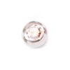 Anillo para el ombligo Gaby incrustado con Bola de Diamante de Gema Anillo para el ombligo Europeo y Americano bola de taladro a presión de acero inoxidable hebilla de ombligo fabricantes joyería de perforación de punto