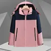 Roupa de trabalho para exterior à prova de vento e água, jaqueta de algodão com enchimento integrada para outono e inverno, roupa de montanhismo à prova de frio com logotipo personalizado