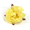 34 tipos de cabezas de flores de rosa amarillas artificiales de seda estilo europeo para horquillas DIY, arreglos florales y decoraciones de gorros de graduación