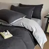 Juego de ropa de cama de cuatro piezas de jacquard con relieve tejido grueso 60S de grado de maternidad, ropa de cama de alta gama para el hogar, disponible para envío directo