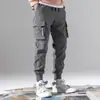 Pantalones de trabajo para hombre de comercio exterior transfronterizo, pantalones jogger versátiles de verano finos, corte holgado, multibolsillos, talla grande, pantalones casuales cropped