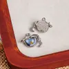 Pingente Casual de Liga de Zinco, Resina, Zircônia e Pérola Inlaid Sol e Lua Pingente DIY Pulseira Colar Acessórios de Joias