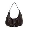 Bolso de Silla Retro Melanoid Gran Capacidad para Mujer 2026 Nuevo de Moda Retro Bolso de Axila Bolso Cruzado