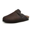 Comercio Exterior Talla Grande Suela Gruesa Punta de Acero Verano 2023 Nueva Moda Hebilla Casual Color Sólido Zapatos a Medio Caminar para Parejas