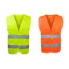 Chaleco Reflectante de Fabricante Chaleco Naranja de Saneamiento Ropa Reflectante de Tráfico Transpirable Chaleco Protector de Seguridad para Ciclismo