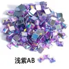Espelho quadrado plano de acrílico de Taiwan, com strass AB de cor mista, para artesanato, joias DIY, acessórios, produto popular de venda quente transfronteiriça