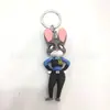 Llavero Colgante Zootopia Exquisito Colgante de Muñeca para Mochila Escolar Accesorios de Silicona Estéreo 3D para Llaves de Coche