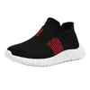 Nuevos calcetines de punto para otoño, zapatos de calcetín, color liso, zapatillas deportivas para niños, zapatos de moda para niños, zapatillas casuales para correr