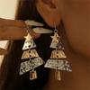 Otoño e Invierno Nuevo Pendientes de Árbol de Navidad de Moda Navideña para Mujer Collar Nicho Atmósfera Navideña Accesorios de Collar Avanzados