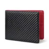 En Stock Billetera Estilo Japonés Anti-magnética RFID Corta Ranura para Múltiples Tarjetas Gran Capacidad Portatarjetas de Cuero PU con Ranura para ID Billetera de Hombre