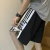 Verano Nuevo Estilo Pantalones Cinco Puntos Americano Tres Cortes Casual Estudiante Deportes Pantalones de Baloncesto Abotonados Pesados Holgados Shorts