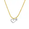 Collar Gargantilla con Corazón Exagerado Dulce Fresco de Acero Inoxidable Cadena de Corazón Collar de Metal Europeo y Americano Video
