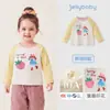 Camiseta para Bebé Niña Jerry Top de Manga Larga con Bloques de Color Otoño Niños Nueva Colección Otoño 2026 Ropa para Bebé