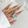 Anillo de Acero Inoxidable de Lujo Ligero con Forma de Caracol, Nueva Moda Transfronteriza, Anillo de Dedo Índice con Personalidad de Temperamento de Alto Nivel