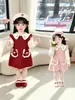 Vestido de Punto para Niña Otoño 2026 Estilo Nuevo Estilo Primavera y Otoño Infantil Vestido de Princesa Ropa de Otoño para Bebé Falda de Punto