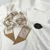 (Personalizado) Bufanda de Seda de Moda Corbata Lazo para el Cabello Adorno para la Cabeza Sentido de Alta Gama Pequeño Fresco Fina Estrecha Banda para el Cabello de Mujer Cinta Primavera y Otoño