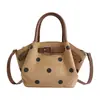 Bolsa única de poá para axila, bolsa quadrada pequena para mulheres, nova bolsa baguette vintage 2026, bolsa de mão, bolsa tote pequena