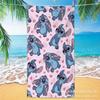 Toalla de Playa Stitch Transfronteriza Nueva de Verano Estampada de Secado Rápido Absorbente de Agua Engrosada Linda de Dibujos Animados Toalla para Niños Toalla de Baño