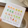 Mini Joyería para Uñas de Verduras Hielo Transparente Lindos Dibujos Animados Verduras Rábano Maíz Diamante de Uña de Resina Decoraciones Al Por Mayor