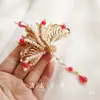 Bolsa de Materiales para Abanico de Grupo de Novia de Boda China Hanfu Xi Fan Borla de Cloisonné Caja de Zapatos Decorativa Taza de Té