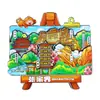 Serie Hunan Picos Kársticos de Zhangjiajie Wulingyuan Imán para Refrigerador Souvenir Turístico Cultural y Creativo Pegatina Magnética