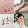 Pingente de Liga Metálica com Gotejamento Rosa de Disco de Música Fonógrafo Fita de Partitura Musical Pingente de Liga Metálica Pulseira DIY Chaveiro Acessórios de Joia