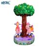 Paraíso infantil interior carrossel carro de balanço cidade de videogame três pessoas virar moeda de cavalo equipamento de playground