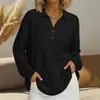 Enviado 2025 Moda Transfronteriza Decoración de Botones Cuello Polo Tono Gris Tejido Ropa de Abrigo para Mujer Top Blanco