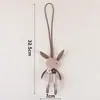Colección de Colgantes de Tela Coreana de Dibujos Animados, Llaveros de Oso y Conejo, Collares de Muñecas Estéreo, Accesorios Lindos para Niños, Mayoreo