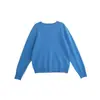 Suéter de Punto de Lana 100% Australiana, Cuello Redondo, Otoño Brillante, Multicolor, Holgado, Suave y Esponjoso, para Mujer