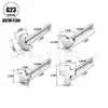 Stud para Ceja Curva de Aleación de Titanio F136, Barra para Oreja, Cuidado del Oído, Estilo Simple, Stud para Nariz de Mujer, Stud para Labio, Venta al por Mayor desde la Fábrica de Origen