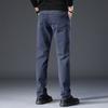 Calça de Couro Sintético de Vaca Masculina Casual Moda Coreana Calças Masculinas Moda Business Marca Reta Solta Casual Calças de Trabalho