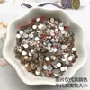 Pedrería de color SS30 de fondo plano 6.5 mm redonda de color mixto para decoración de uñas, decoración de fundas de teléfono, kit de material DIY, cadena de hierro