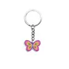 Llavero Colgante Mariposa PVC Pegamento Suave Hebilla Decorativa DIY Colgante Mochila Escolar Amazon Regalo Decorativo Venta al por Mayor en Stock