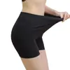Cuecas Boxers de Alta Elasticidade Femininas Algodão Puro Cor Sólida Sem Costura Cintura Alta Extra Grande Extra Grande Extra Grande Calcinhas para Gordas Calças de Segurança Modeladoras Femininas
