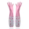 Guantes para el Hogar de Goma Látex Cocina Nitrilo Limpieza del Hogar Lavandería Lavavajillas Impermeables Goma Flor Margarita Guantes de PVC