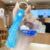 Llavero Colgante Creativo de Dibujos Animados con Arena Movediza y Vida Marina Decoración para Mochila de Estudiante Regalo Venta al por Mayor